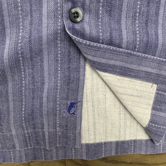 Tommy Bahama Silk Button Down Shirt Size M - Picture 3 of 4
